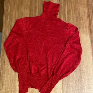 Red turtle neck Sweater🤩🎄!!
